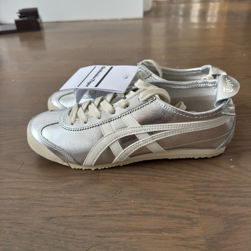 Onitsuka Tiger by Asics Silver Sneakers - BRAND NEW